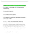 CME 542 Exam 3 Questions with Correct Answers New Update