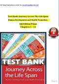 Journey Across the Life Span&colon; Human Development and Health Promotion 6th Edition by Carole Polan Updated 2025&ndash;2026 Complete Test Bank with Verified Questions and Detailed Rationales&period; Comprehensive Chapter-by-Chapter Exam Preparation Resource for Nursing a
