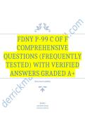Fdny p-99 c of f Comprehensive Questions &lpar;Frequently Tested&rpar; with Verified Answers Graded A&plus;