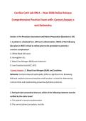 Cardiac Cath Lab RN A &ndash; New 2026 Relias Release Comprehensive Practice Exam with -Correct Answer-s and Rationales