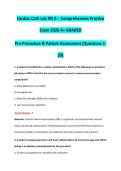Cardiac Cath Lab RN A &ndash; Comprehensive Practice Exam 2026 A&plus; GRADED Pre-Procedure & Patient Assessment &lpar;Questions 1- 20&rpar;