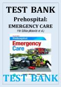 Prehospital Emergency Care 11th Edition by Joseph J&period; Mistovich Updated 2025&ndash;2026 Complete Test Bank with Verified Questions and Detailed Rationales&period; Comprehensive All Chapters Exam Preparation Resource for EMT and Paramedic Students&period; Essential Study Tool 