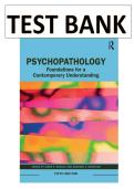 Test Bank for Psychopathology&colon; Foundations for a Contemporary Understanding&comma; 5th Edition &lpar;Maddux & Winstead&rpar; &vert; All Chapters &lpar;1&ndash;24&rpar; &vert; A&plus;