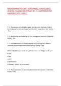 RBSM EXAMINATION PART 4 &lpar;PERSONNEL MANAGEMENT&comma; GENERAL MANAGEMENT&rpar; STUDY SET &num;4 &vert; QUESTIONS AND ANSWERS&vert; 100&percnt; CORRECT