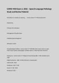 COMD 4450 Exam 2&comma; 2026 &ndash; Speech-Language Pathology Study and Review Material