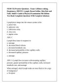 NURS 532 Practice Questions - Exam 1 &lpar;History taking&comma; Respiratory&comma; HEENT&comma; Lymph&comma; Breast&sol;Axillae&comma; Skin Hair and Nails&period; Seidel's Guide to Physical Examination 9th Edition Test Bank Complete&rpar; Questions With Complete Solutions