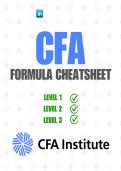 CFA Formula Cheatsheet &ndash; All 3 Levels &lpar;2026&sol;27&rpar; &vert; Complete Formula Reference