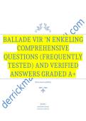 Ballade vir 'n Enkeling Comprehensive Questions &lpar;Frequently Tested&rpar; with Verified Answers Graded A&plus; Package Deal