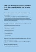 COMD 3120 &ndash; Percentage of Consonants Correct &lpar;PCC&rpar;&comma; 2026 &ndash; Speech-Language Pathology Study and Review Material