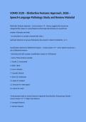 COMD 3120 &ndash; Distinctive Features Approach&comma; 2026 &ndash; Speech-Language Pathology Study and Review Material