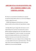 AHIP 2026 FINAL EXAM QUESTIONS AND 100&percnt; VERIFIED CORRECT AND  VERIFIED ANSWERS  