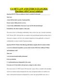 CA MFT LAW AND ETHICS EXAM 2026&colon; Questions with Correct solutions