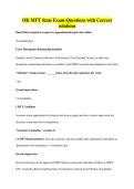 OK MFT State Exam-Questions with Correct solutions