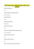 MFT Exam Practice 2026&colon; Questions with Correct solutions