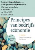 Principes van bedrijfseconomie 4e editie 2024 - Clarence van der Putte - complete samenvatting &sol; 9789043041270 &sol;
