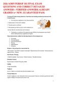 2026 AORN PERIOP 101 FINAL EXAM QUESTIONS AND CORRECT DETAILED ANSWERS - VERIFIED ANSWERS&vert; ALREADY GRADED A&plus; NEW&comma; GUARANTEED PASS&period; 