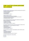 LHRD CHAPTER 6 EXAM QUESTIONS AND ANSWERS 