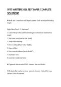 SFST WRITTEN 2026 TEST PAPER COMPLETE SOLUTIONS