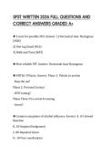SFST WRITTEN 2026 FULL QUESTIONS AND CORRECT ANSWERS GRADED A&plus;