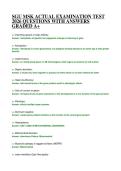 SGU MSK ACTUAL EXAMINATION TEST 2026 QUESTIONS WITH ANSWERS GRADED A&plus;