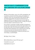 SHADOW HEALTH COMPREHENSIVE EXAM 2026 QUESTIONS WITH SOLUTIONS GRADED A&plus;