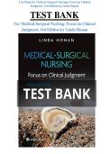 Test Bank for Medical-Surgical Nursing&colon; Focus on Clinical Judgment&comma; 3rd Edition by Linda Honan