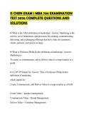 SI CHEN EXAM 1 MBA 706 EXAMINATION TEST 2026 COMPLETE QUESTIONS AND SOLUTIONS