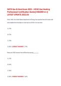NATE Gas & Heat Exam 2025 &ndash; HVAC Gas Heating Professional Certification Guide&vert;&vert; GRADED A&plus;&vert;&vert; LATEST UPDATE 2025&sol;26