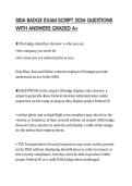 SIDA BADGE EXAM SCRIPT 2026 QUESTIONS WITH ANSWERS GRADED A&plus;