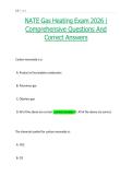 NATE Gas Heating Exam 2026 &vert; Comprehensive Questions And Correct Answers