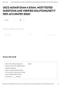 USCG AUXAIR EXAM A EXAM&comma; MOST TESTED QUESTIONS AND VERIFIED SOLUTIONS&sol;GET IT 100&percnt; ACCURATE&excl;&excl; 2026&excl;&excl;