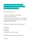 TCFP BASIC STRUCTURAL FIREFIGHTER COMPREHENSIVE EXAM 2026 QUESTIONS WITH SOLUTIONS GRADED A&plus;