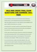 PALS RED CROSS FINAL EXAM QUESTIONS AND ANSWERS 100&percnt; PASS