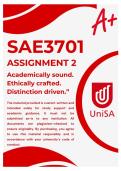 SAE3701 ASSIGNMENT 2 ANSWERS & REFERENCES &lpar;DUE DATE JUNE 2026&rpar;