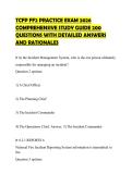 TCFP FF2 PRACTICE EXAM 2026 COMPREHENSIVE STUDY GUIDE 200 QUESTIONS WITH DETAILED ANSWERS AND RATIONALES