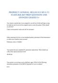 PROPHECY GENERAL &sol;RELIAS ICU RN A V3 EXAM 2026-2027 PREP QUESTIONS AND ANSWERS GRADED A&plus;