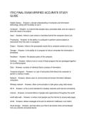 ITEC FINAL EXAM VERIFIED ACCURATE STUDY GUIDE