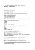 ITEC MAKEUP QUESTIONS WITH VERIFIED ACCURATE ANSWERS