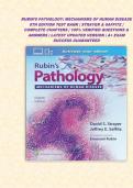 RUBIN&rsquo;S PATHOLOGY&colon; MECHANISMS OF HUMAN DISEASE 8TH EDITION TEST BANK &vert; STRAYER & SAFFITZ &vert; COMPLETE CHAPTERS &vert; 100&percnt; VERIFIED QUESTIONS & ANSWERS &vert; LATEST UPDATED VERSION &vert; A&plus; EXAM SUCCESS GUARANTEED
