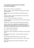 ITEC MAKEUP QUESTIONS WITH VERIFIED ACCURATE ANSWERS
