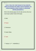 ACAS 5&period;3 FINAL TEST LATEST 2026-2027 ACTUAL EXAM WITH  COMPLETE QUESTIONS AND CORRECT DETAILED ANSWERS &lpar;100&percnt;  VERIFIED ANSWERS&rpar; &vert;ALREADY GRADED A&plus;&vert; &vert;&vert;PROFESSOR  VERIFIED&vert;&vert; &vert;&vert;BRANDNEW&excl;&excl;&excl;&vert;&vert; 