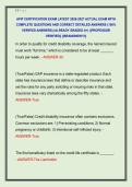 AFIP CERTIFICATION EXAM LATEST 2026-2027 ACTUAL EXAM WITH  COMPLETE QUESTIONS AND CORRECT DETAILED ANSWERS &lpar;100&percnt;  VERIFIED ANSWERS&rpar; &vert;ALREADY GRADED A&plus;&vert; &vert;&vert;PROFESSOR  VERIFIED&vert;&vert; &vert;&vert;BRANDNEW&excl;&excl;&excl;&vert;&vert;