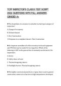 TCFP INSPECTOR'S CLASS II TEST SCRIPT 2026 QUESTIONS WITH FULL ANSWERS GRADED A&plus;