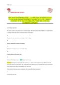 HESI RN FUNDAMENTALS EXIT EXAM LATEST 2025&sol;2026 ACTUAL EXAM MOST FREQUENTLY TESTED QUESTIONS AND CORRECT ANSWERS WITH RATIONALES &lpar;100&percnt; VERIFIED ANSWERS&rpar; &vert;GUARANTEED PASS&excl;&excl;&excl;