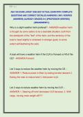 ASA 106 EXAM LATEST 2026-2027 ACTUAL EXAM WITH COMPLETE  QUESTIONS AND CORRECT DETAILED ANSWERS &lpar;100&percnt; VERIFIED  ANSWERS&rpar; &vert;ALREADY GRADED A&plus;&vert; &vert;&vert;PROFESSOR VERIFIED&vert;&vert;  &vert;&vert;BRANDNEW&excl;&excl;&excl;&vert;&vert;