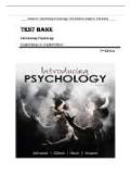 TEST BANK FOR Introducing Psychology 5th Edition by Daniel Schacter &comma; ISBN&colon; 9781319190774 &vert;Complete Guide A&plus;&vert;
