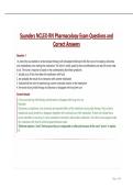 Saunders NCLEX-RN Pharmacology Exam Questions and Correct Answers&period;