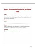Saunders Pharmacology-Cardiovascular Exam Questions and Answers&period;