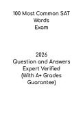 100 Most Common SAT Words Study Guide 2026 &vert; SAT Vocabulary List & Practice