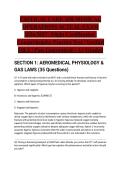 CRITICAL CARE AIR MEDICAL OPERATIONS ACTUAL EXAM 2026&sol;2027 &vert; Flight Certification &vert; Comprehensive Practice Test &vert; Verified Q&A &vert; Pass Guaranteed - A&plus; Graded